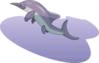 Purple Ichthyosauria Clip Art